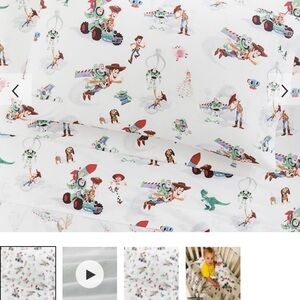 Pottery Barn Kids Toy Story Kids Crib/Toddler 3pc Sheet Set